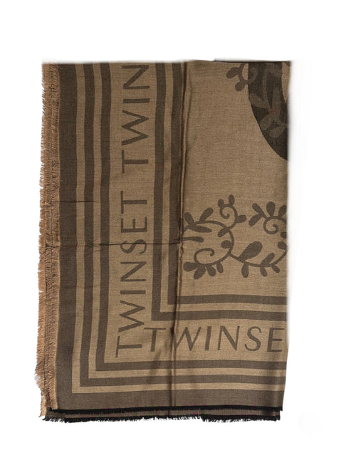 Twinset kefiah con stampa da donna alpaca