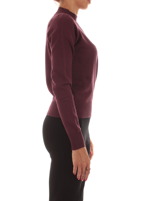 Twinset maglia con cut-out e incrocio da donna winetasting