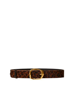 Twinset cintura in pelle animalier da donna