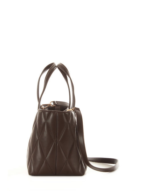 Twinset tote bag small in simil pelle da donna coffee