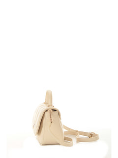 Twinset borsa a tracolla in similpelle da donna parchment