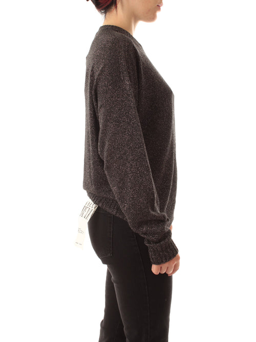 Iblues OCA maglia in filato lurex da donna asfalto