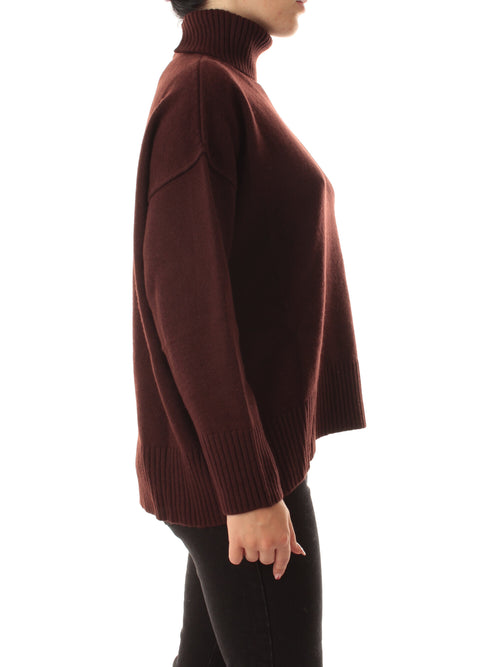 Iblues SELCE maglia dolcevita da donna cioccolato