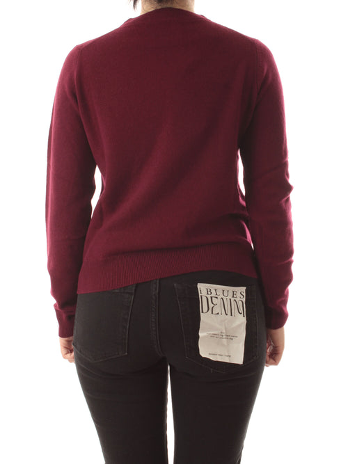 Iblues CEMBALLO maglia in lana da donna burgundy