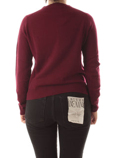 Iblues CEMBALLO maglia in lana da donna burgundy
