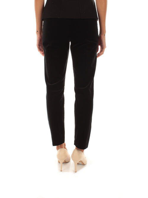 Iblues GOMMOSO pantaloni semiaderenti da donna nero