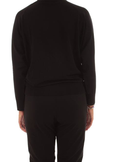 RRD-Roberto Ricci Designs Cupro Turtleneck Wom Soft Knit da donna black