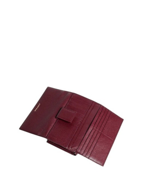 Coccinelle METALLIC SOFT LARGE portafoglio in pelle da donna ribes