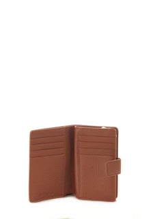 Coccinelle METALLIC SOFT portafoglio in pelle cognac da donna