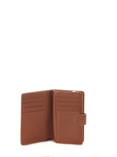 Coccinelle METALLIC SOFT portafoglio in pelle cognac da donna