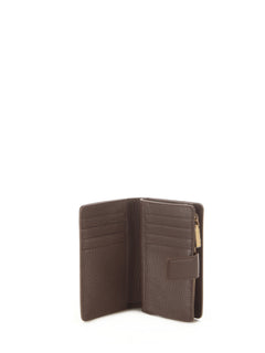 Coccinelle METALLIC SOFT portafoglio in pelle brunette da donna