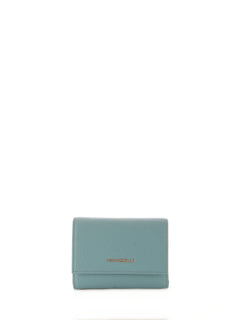 Coccinelle METALLIC SOFT portafoglio small in pelle da donna artic blue