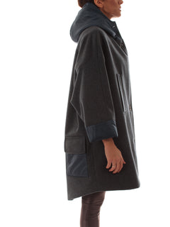 Guttha cappotto con cappuccio da donna jeans