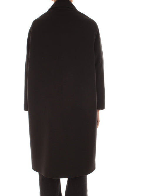 Guttha cappotto in panno da donna nero
