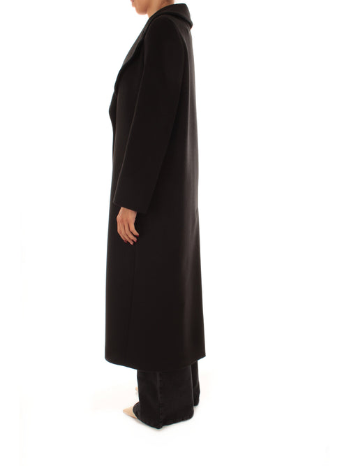 Guttha cappotto in panno double da donna nero