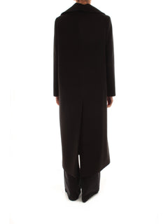 Guttha cappotto in panno double da donna nero