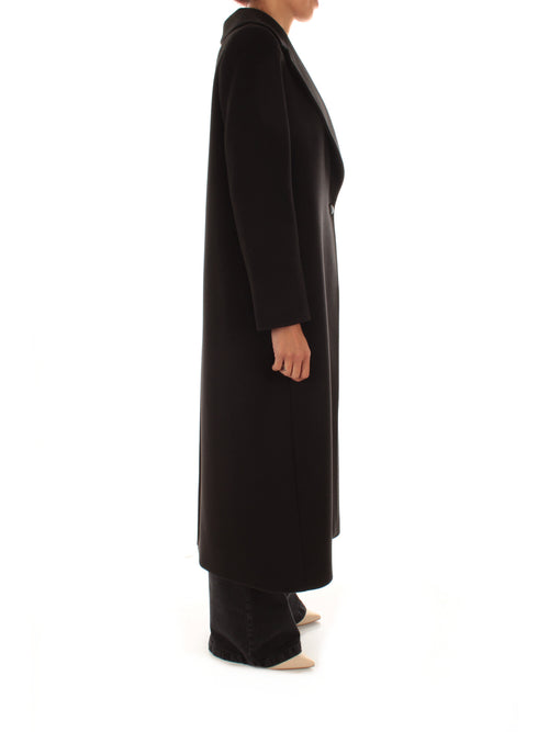 Guttha cappotto in panno double da donna nero