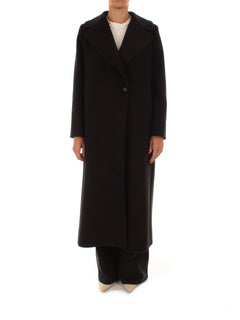 Guttha cappotto in panno double da donna nero