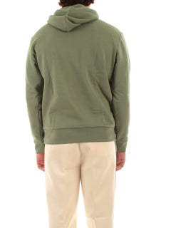 Lacoste felpa con cappuccio in pile da uomo verde