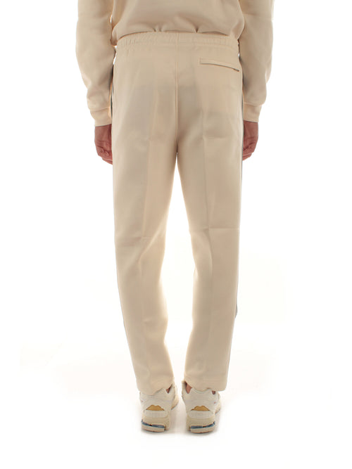 Lacoste pantaloni felpati da uomo bianco panna