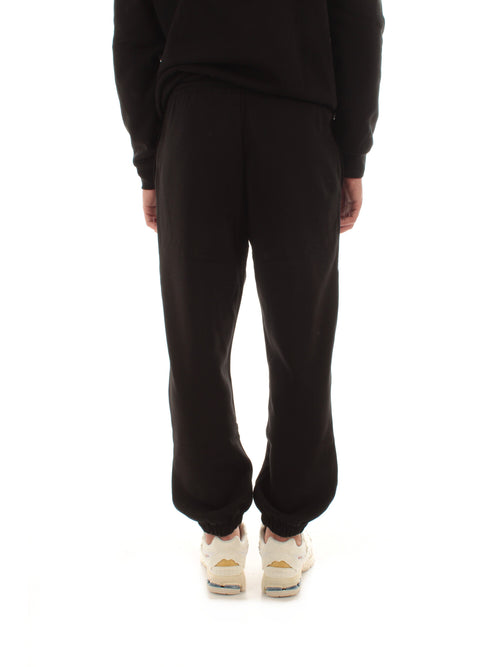 Lacoste pantaloni della tuta regular fit da uomo nero