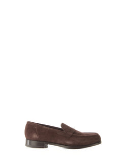 Lardini mocassino in suede da uomo testa di moro