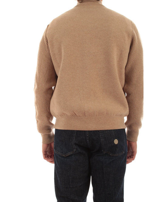Lardini giubbino in maglia da uomo beige