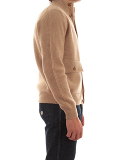 Lardini giubbino in maglia da uomo beige