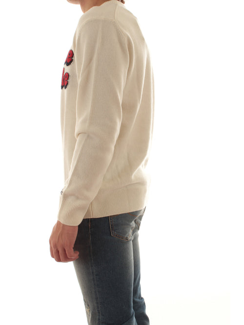 MC2 SAINT BARTH maglia HERON con ricamo VACANZE LOGO 10 EMB da uomo