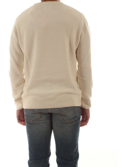 MC2 SAINT BARTH maglia HERON con ricamo VACANZE LOGO 10 EMB da uomo