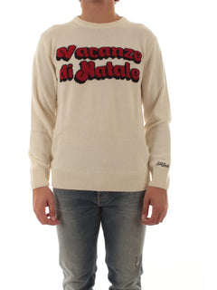 MC2 SAINT BARTH maglia HERON con ricamo VACANZE LOGO 10 EMB da uomo