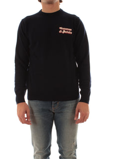 MC2 SAINT BARTH maglia HERON LIGHT EMBRY con ricamo VACANZE LOGO 6141 da uomo