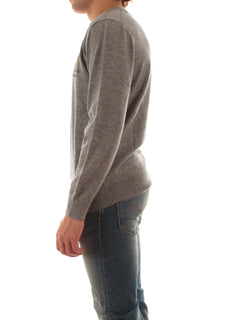 MC2 SAINT BARTH maglia HERON LIGHT EMBRY con ricamo SCROOGE PENSIERI 15M da uomo