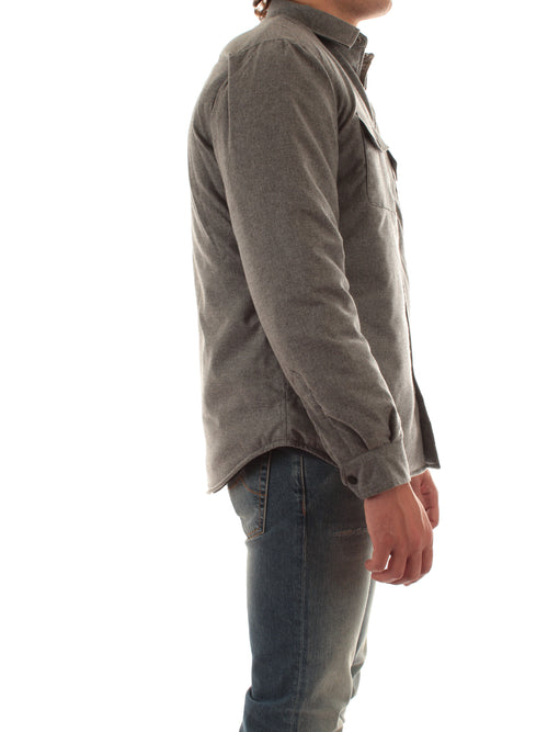 Mc2 Saint Barth CHELT FLANNE giacca camicia da uomo 15M GREY MELANGE