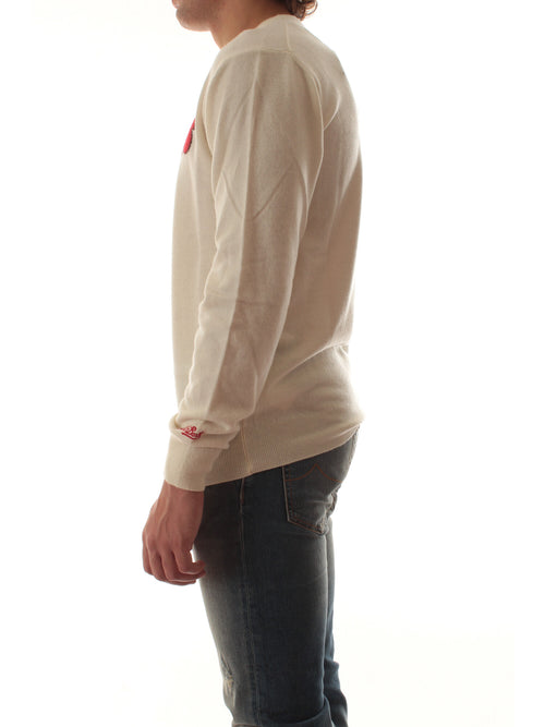 MC2 SAINT BARTH maglia HERON LIGHT con ricamo YUPPIES 10 EMB da uomo