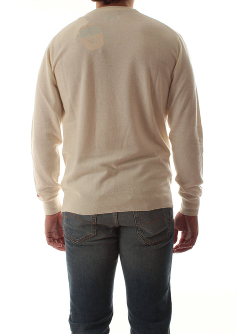 MC2 SAINT BARTH maglia HERON LIGHT con ricamo YUPPIES 10 EMB da uomo