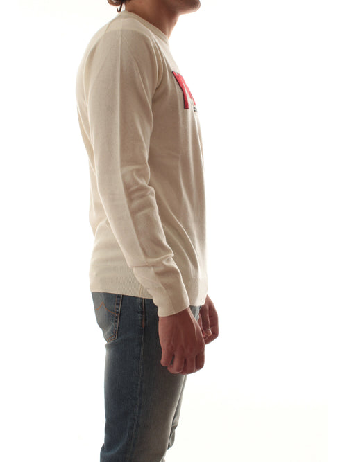 MC2 SAINT BARTH maglia HERON LIGHT con ricamo YUPPIES 10 EMB da uomo