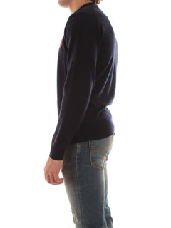 MC2 SAINT BARTH maglia HERON LIGHT con ricamo YUPPIES 61 EMB da uomo