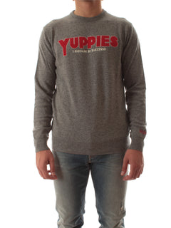 MC2 SAINT BARTH maglia HERON LIGHT con ricamo YUPPIES 15M EMB da uomo