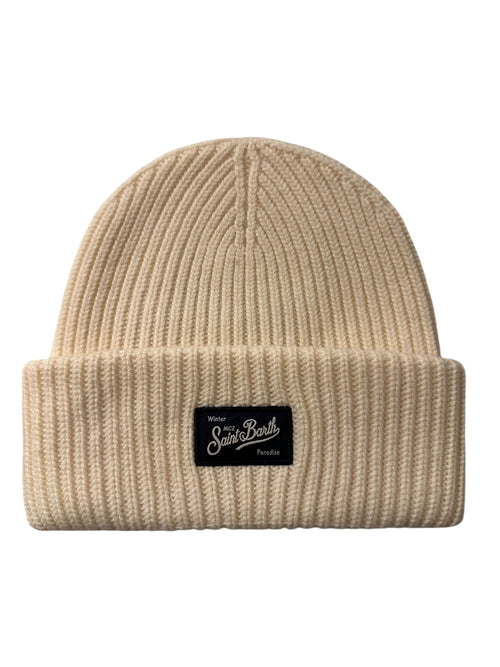 Mc2 Saint Barth Berry cappello in maglia da uomo SBW 10 OFF WHITE