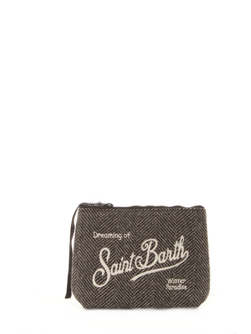 Mc2 Saint Barth Aline Wool pochette da uomo HERRINGBONE 0015 EMB