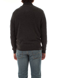 Mc2 Saint Barth DORIAN maglia in misto lana merino e cashmere da uomo grigio