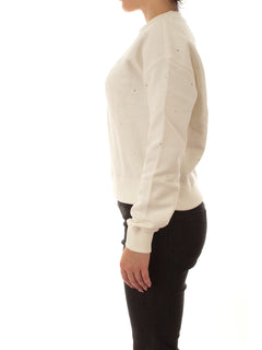 Mc2 Saint Barth CASEY W felpa da donna SB 10 ALL OVER STRASS EMB