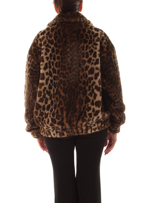 Mc2 Saint Barth AVELINE FUR giacca da donna LEOPARDY 1910