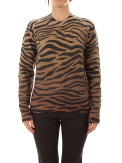 Mc2 Saint Barth New Queen Printed maglia girocollo da donna ZEBRA GRADIENT 19