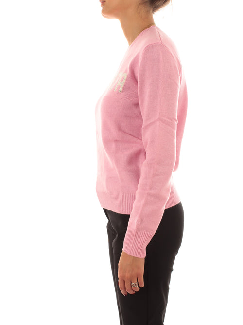 Mc2 Saint Barth New Queen maglia girocollo da donna STRASSATA 23 STRASS