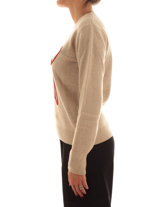 Mc2 Saint Barth New Queen maglia girocollo da donna BIG BOW 11 EMB