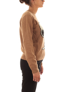 Mc2 Saint Barth New Queen maglia girocollo da donna SNOOPY WAITING SNOW 19 EMB