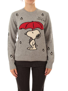 Mc2 Saint Barth New Queen maglia girocollo da donna SNOOPY LOVES RAIN 15ML EMB