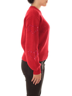 Mc2 Saint Barth DANYA maglia da donna HEART LACE 41 STRASS